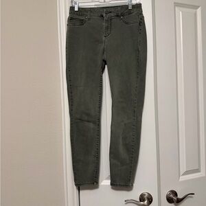 Maurices Dark Olive Skinny Jeans
